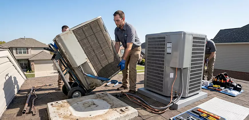 Emergency Air Conditioning Unit Swap in New Haven