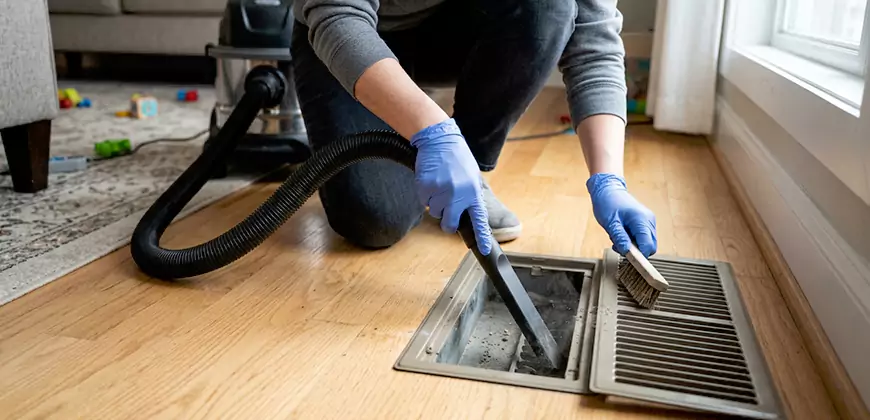 Heating Floor Vent Cleaning in New Haven